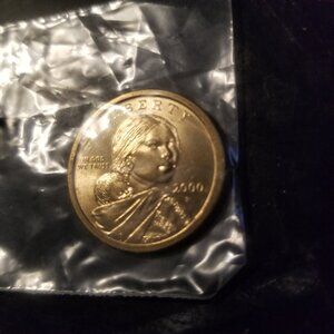 2000 P Sacagawea One Dollar US Liberty Coins excellent condition, 3 rare pieces